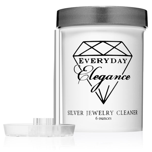 Everyday Elegance 100% All Natural Jewelry Liquid Cleaner Solution | Non-Toxic Naturally Derived Cleaning Gold, Silver & Platinum Cleaning | 6 Ounce