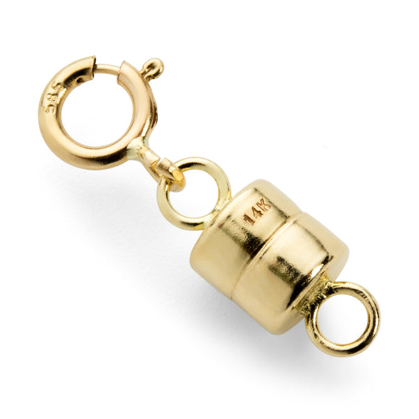 2 Pieces Magnetic Clasp Converter For Necklace Clasps Closures Connector  Gold And Silver Plated (2 Gold 2silver A3)