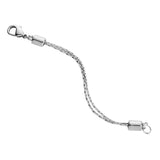 Jewelili Stainless Steel Adjustable Necklace Chain Extender with Lobster Clasp, 2 Extenders