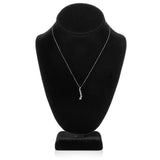 Everyday Elegance 14K Solid White or Yellow Gold Pendant Necklace | Round Cut Cubic Zirconia Journey 7-Stone | 1/2 CTW | 16 Inch or 18 Inch Box Link Chain | With Gift Box