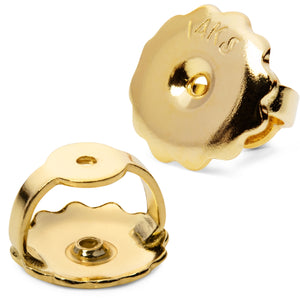 Screwback Earring Back Replacements Backings 14K Gold – AMYO Jewelry